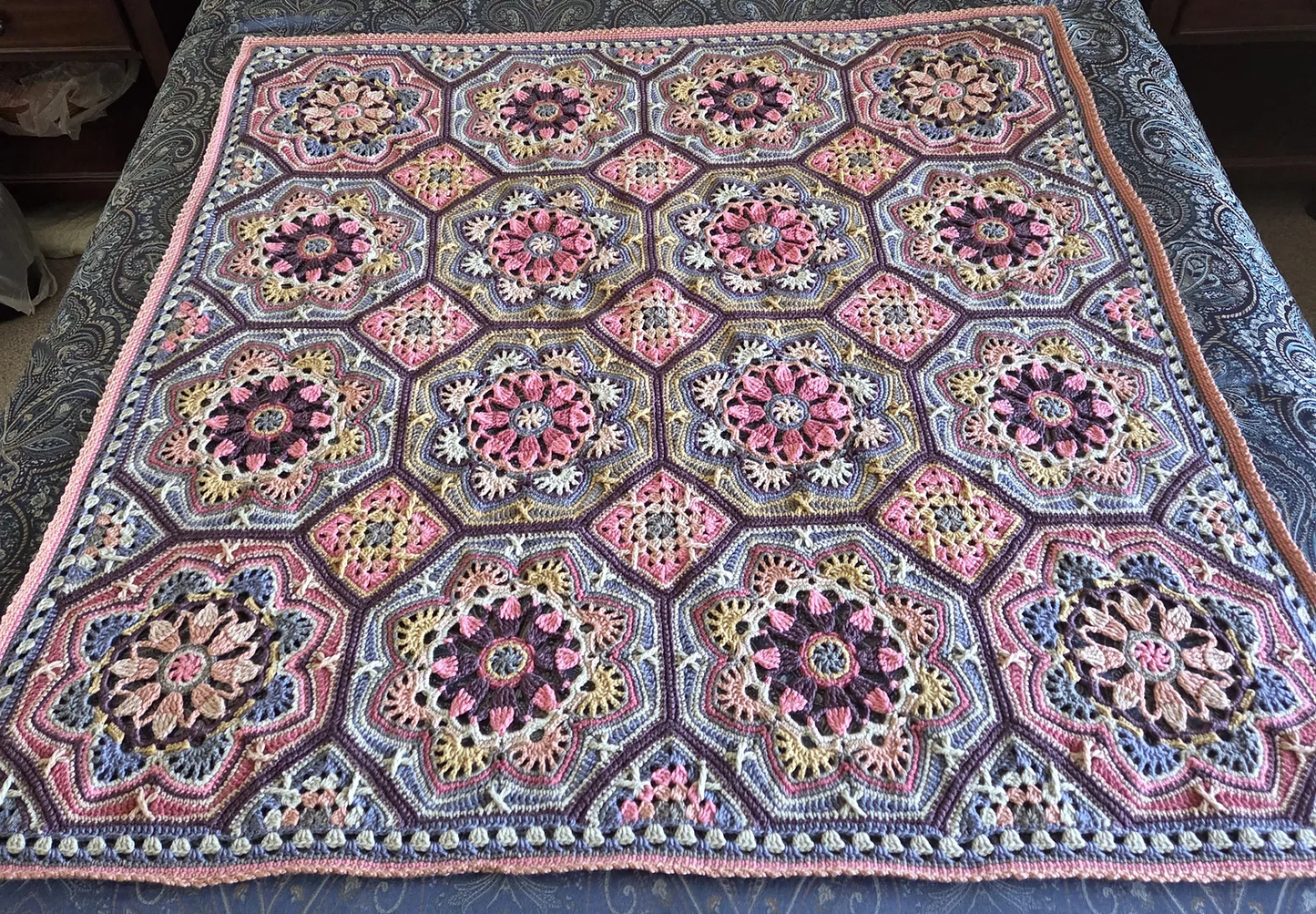 Moroccan Tiles Blanket Crochet Pattern