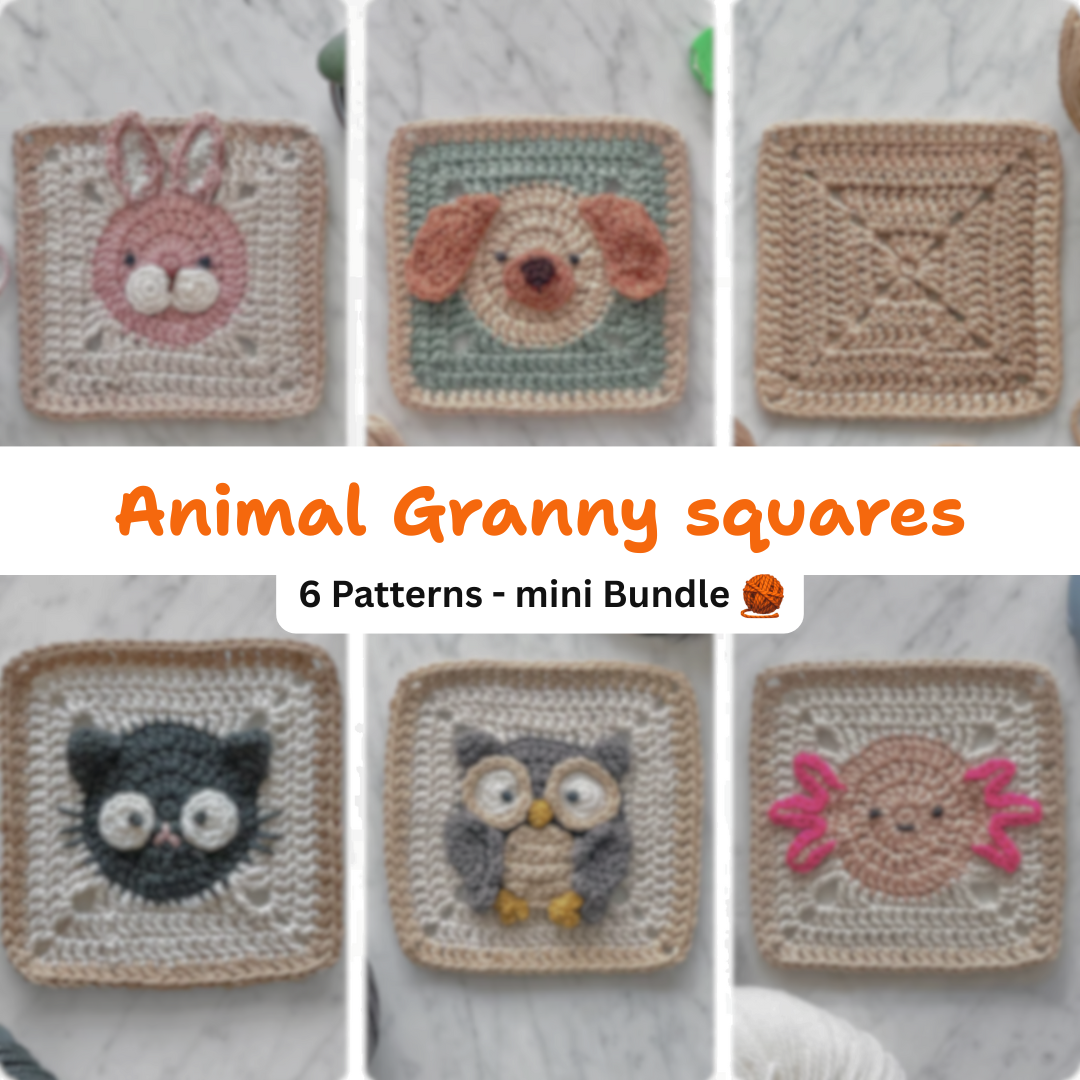 Baby Blanket Crochet Pattern with 20 Animals