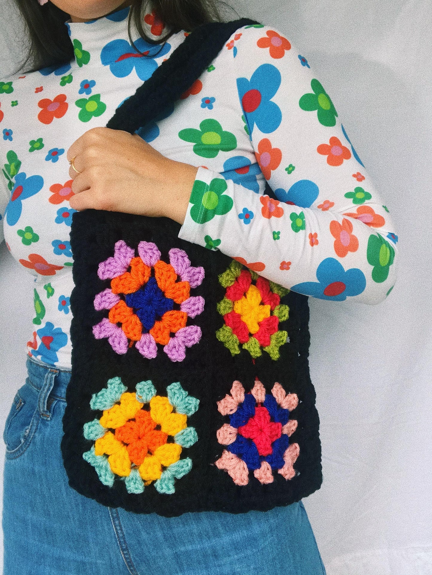 Granny Square Tote Bag – Crochet Pattern