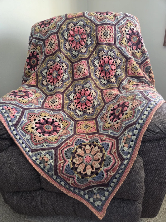 Moroccan Tiles Blanket Crochet Pattern