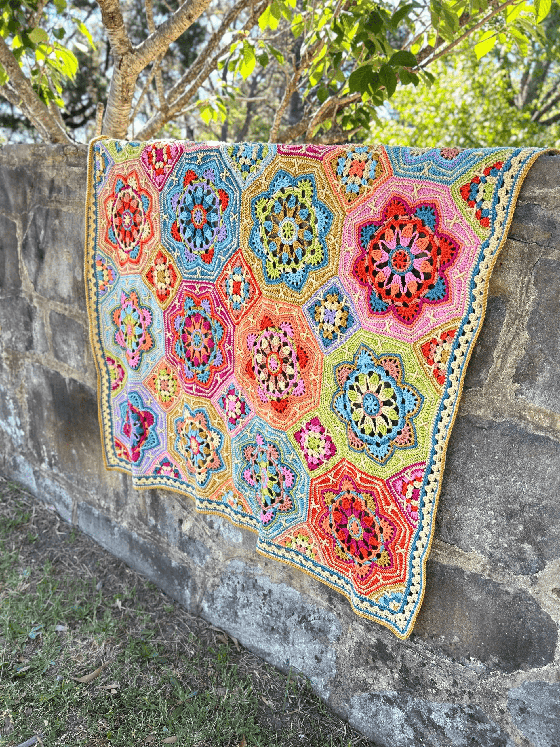 Step-by-step Persian Tiles crochet pattern tutorial photo