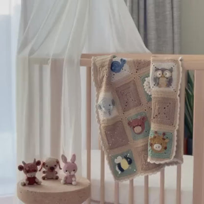 Animal Granny Squares - Crochet Patterns (incl. video)